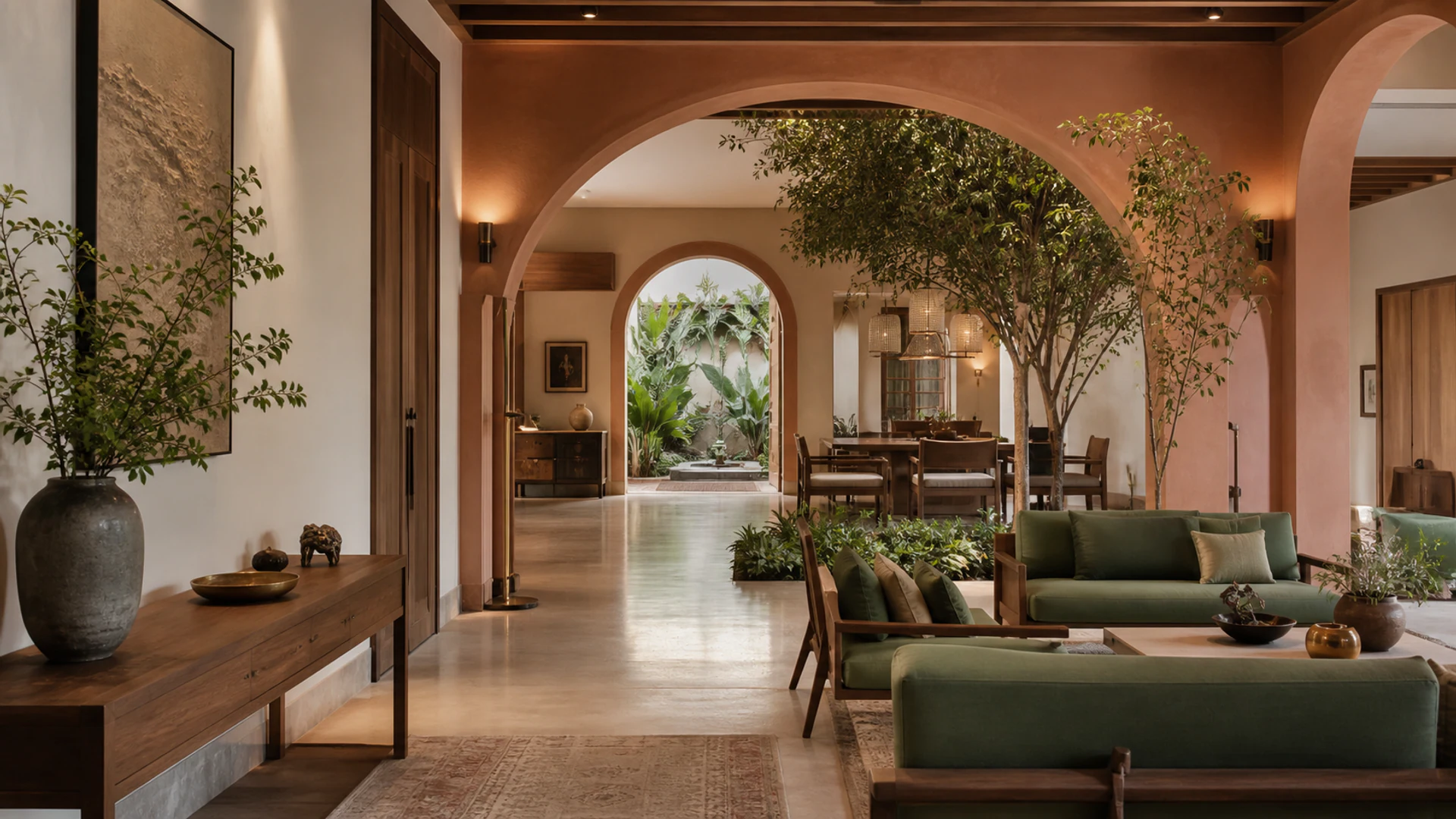 Living Rooms interior design concept in the Jangam’s Serenity palette